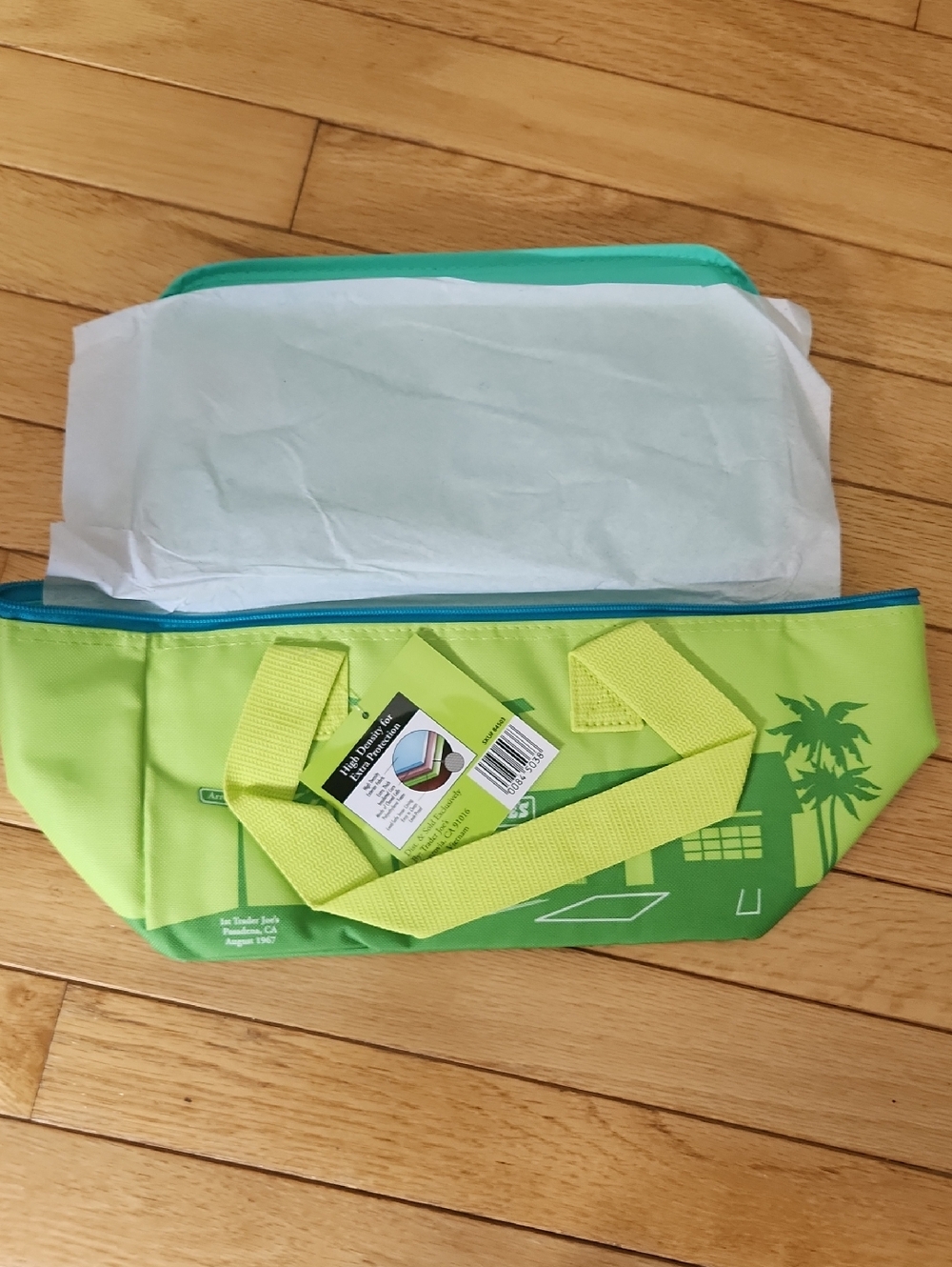 Trader Joes Lime Green Bag